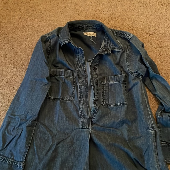 Madewell chambray long sleeve dress - Picture 2 of 4